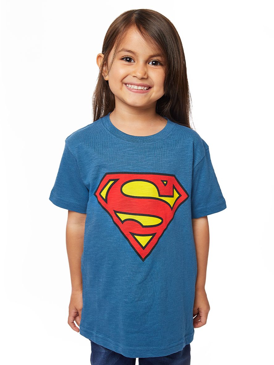 Fabric Flavours Kids' Batman Superman T-Shirt, Pack of Black/Blue at John Lewis & Partners
