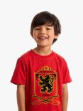 Fabric Flavours Kids' Harry Potter Gryffindor Print Short Sleeve T-Shirt, Red