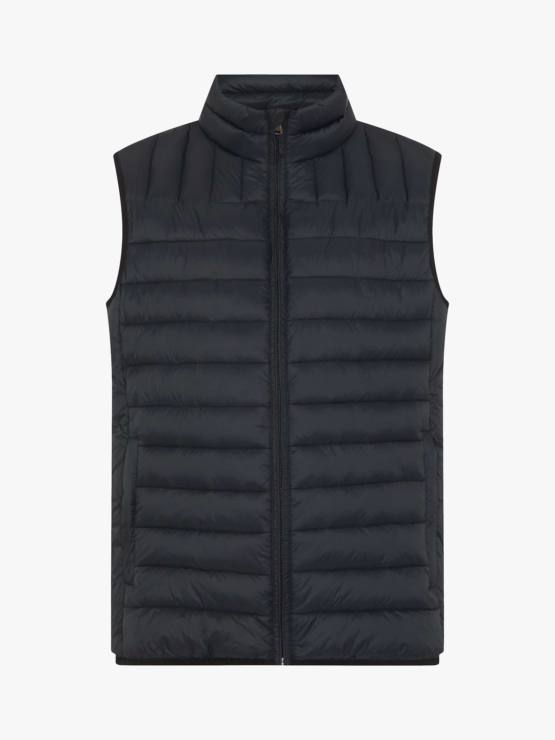 Crew Clothing Lightweight Lowther Gilet, Black at John Lewis & Partners