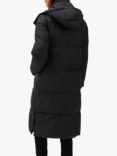 Phase Eight Shona Knee Length Quilted Coat, Black, Black