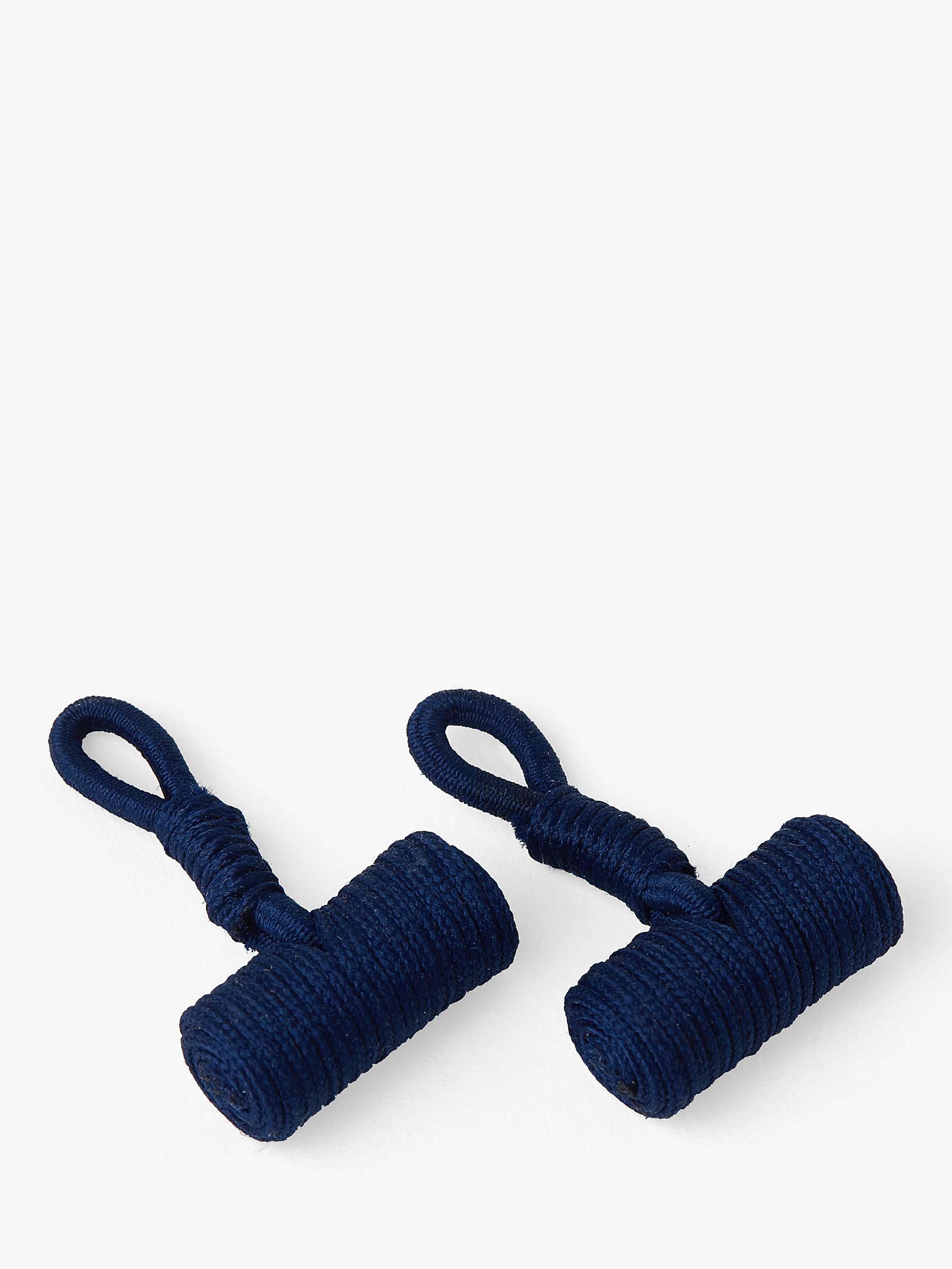 Buy KOY Casual Stretchy Cufflinks, Navy Online at johnlewis.com