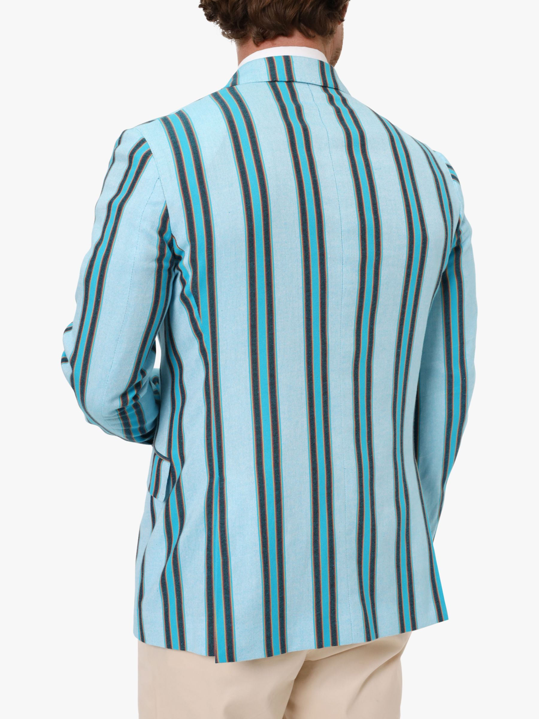 Buy KOY Kikoy Striped Blazer, Turquoise Online at johnlewis.com
