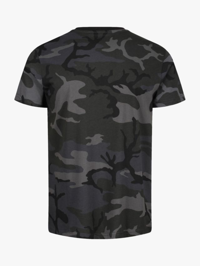 Alpha Black Camo, XS Camo Print Industries T-Shirt, Basic