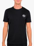Alpha Industries X NASA Space Shuttle Jersey Cotton T-Shirt, Black