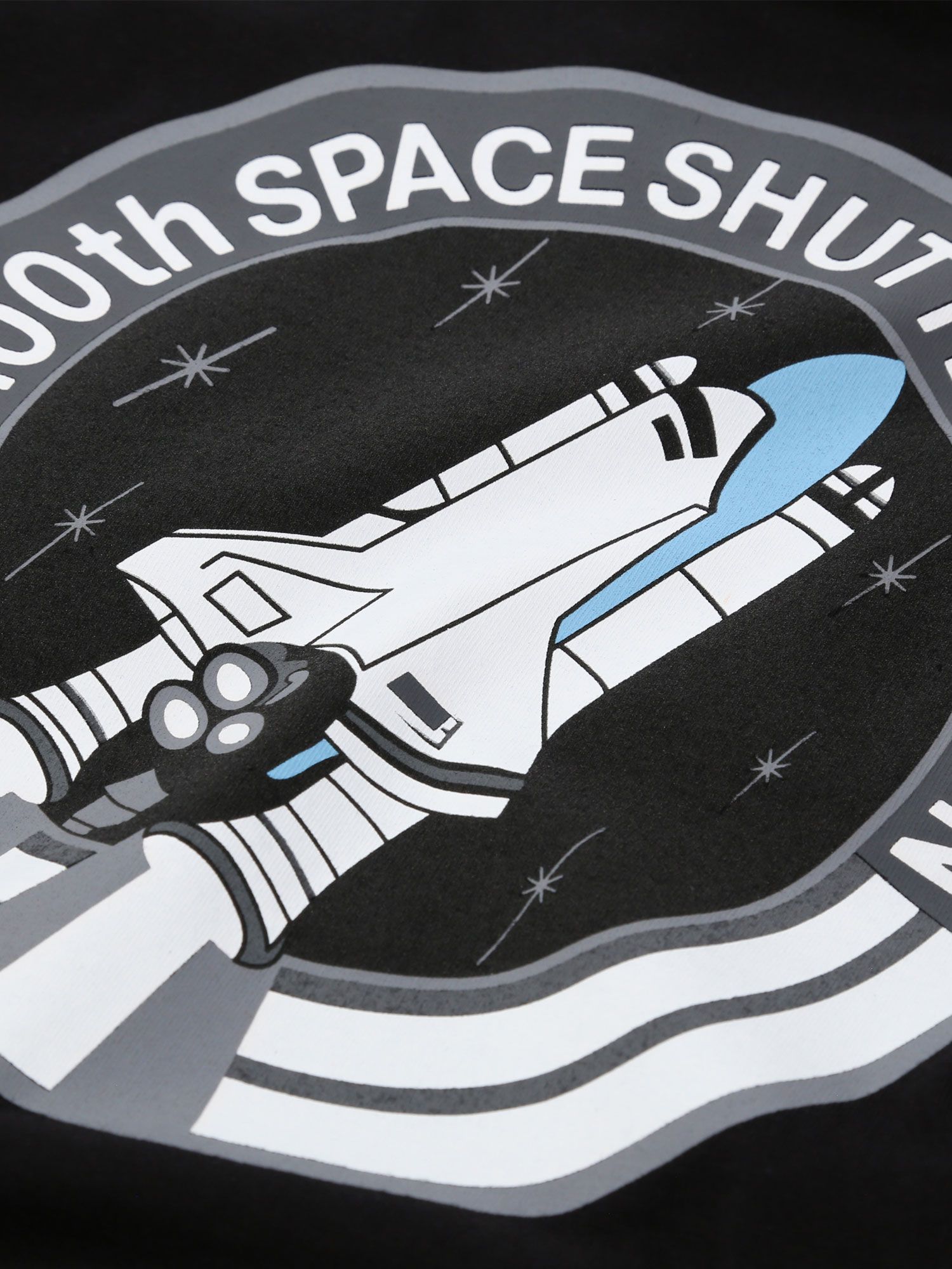 Cotton Industries Shuttle at John Alpha Lewis T-Shirt, Partners NASA Space X Black Jersey &