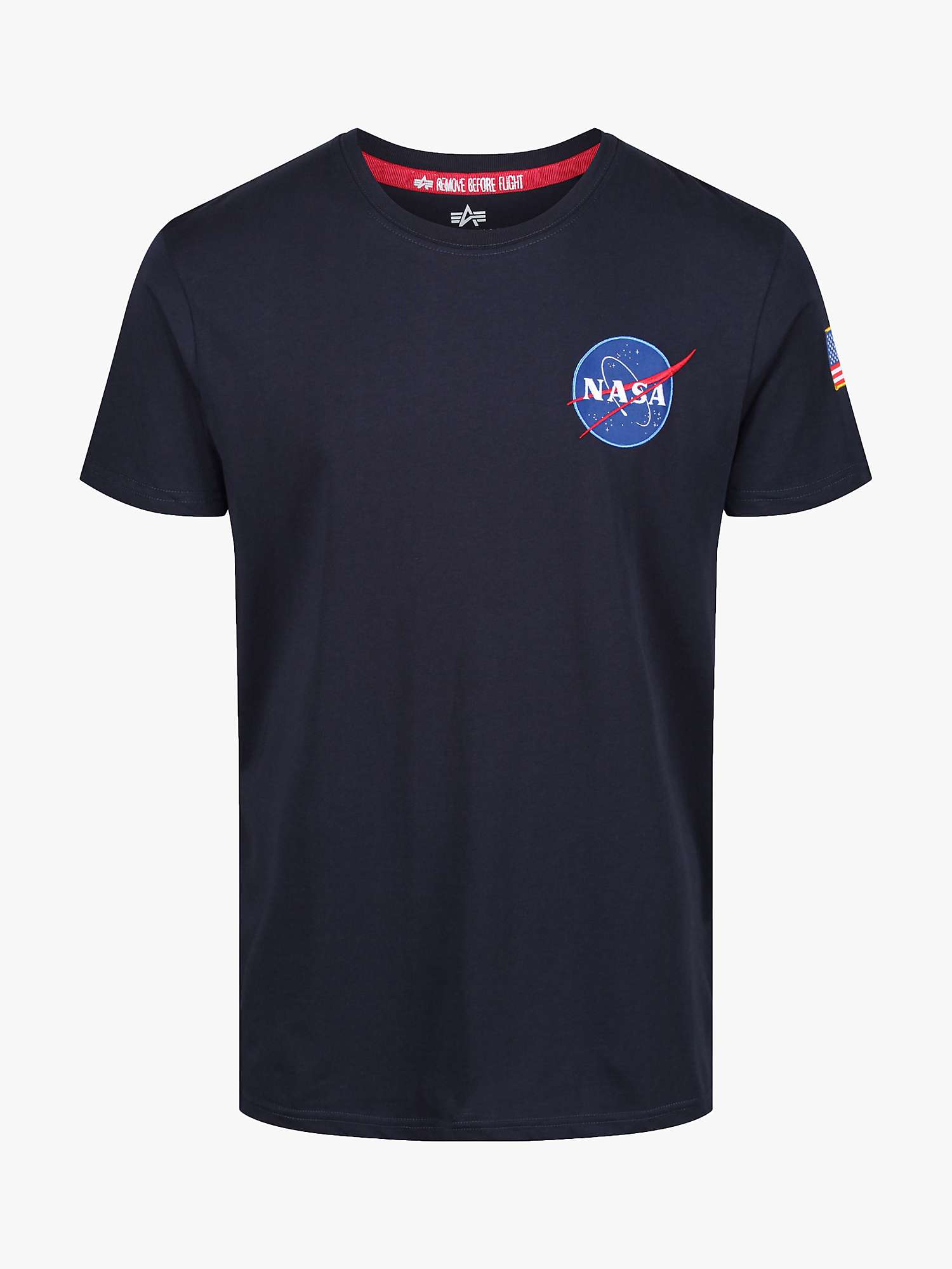 Buy Alpha Industries X NASA Space Shuttle Logo T-Shirt Online at johnlewis.com