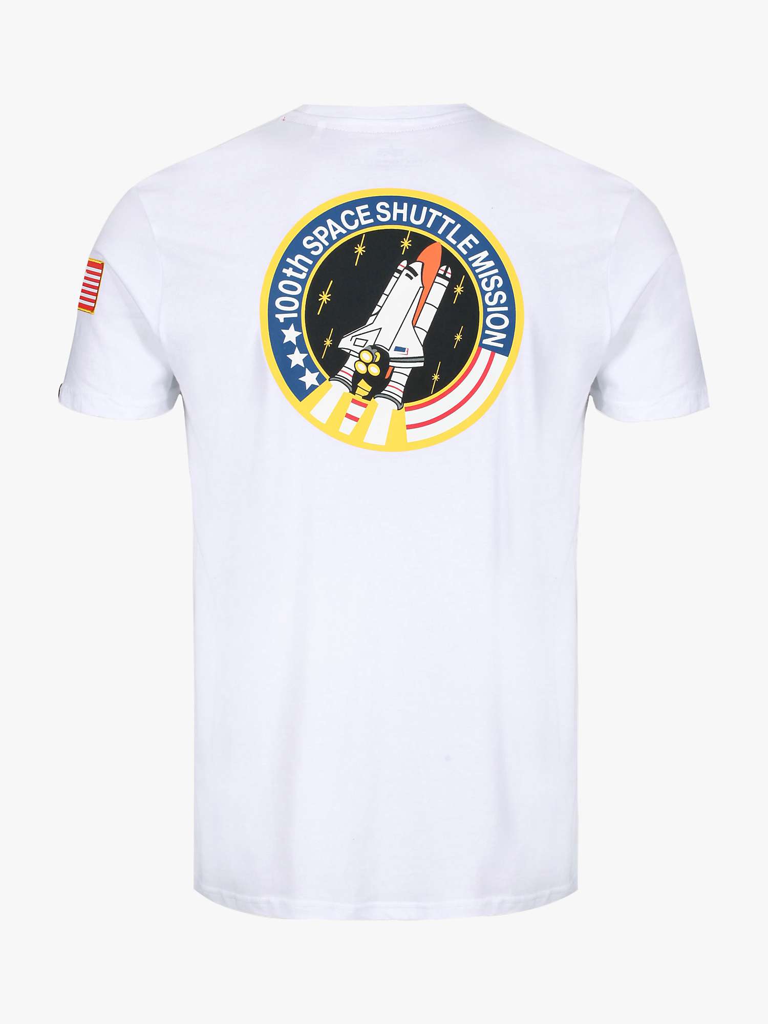 Buy Alpha Industries X NASA Space Shuttle Logo Crew Neck T-Shirt Online at johnlewis.com