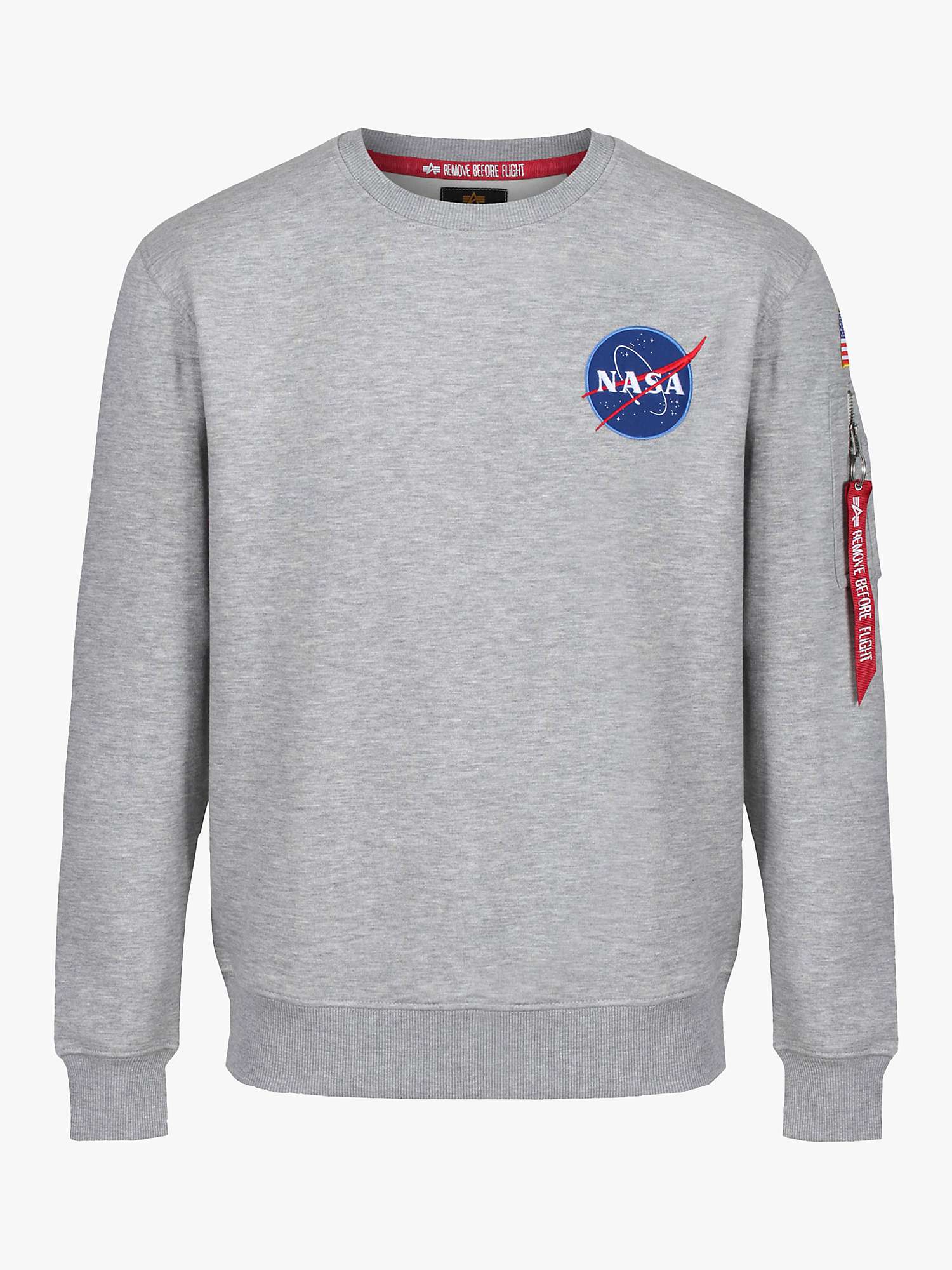 Buy Alpha Industries X NASA Space Shuttle Logo Sweatshirt Online at johnlewis.com