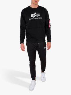 Black, Alpha Logo Industries Sweatshirt, 3D S