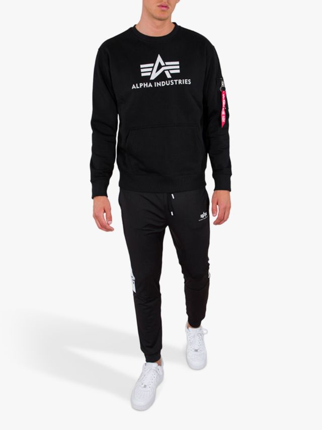 Black, Industries Sweatshirt, 3D S Alpha Logo