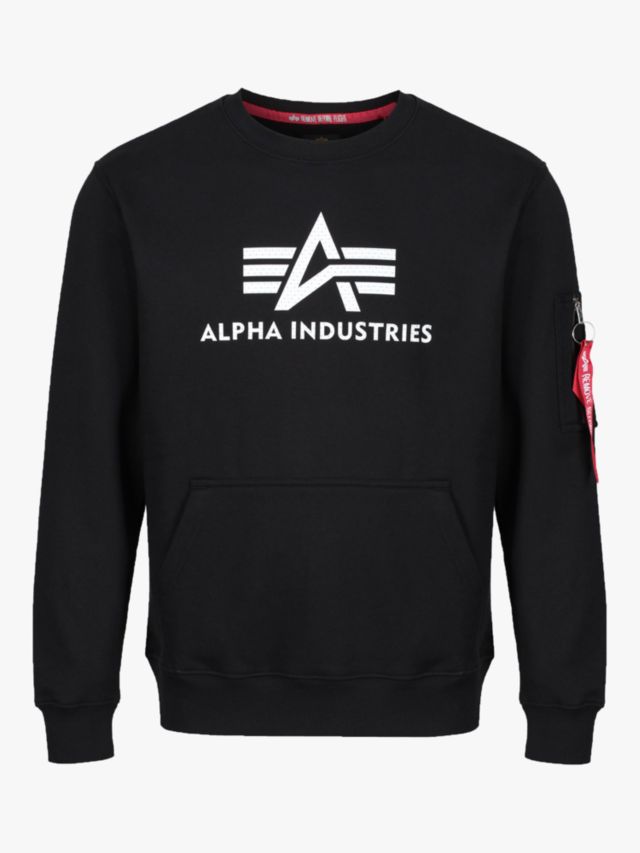 Black, Logo Sweatshirt, S Alpha 3D Industries