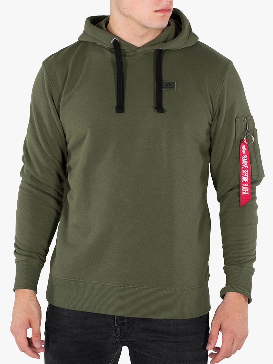 Men's Sweatshirts & Hoodies - Alpha Industries, Green | John Lewis &  Partners
