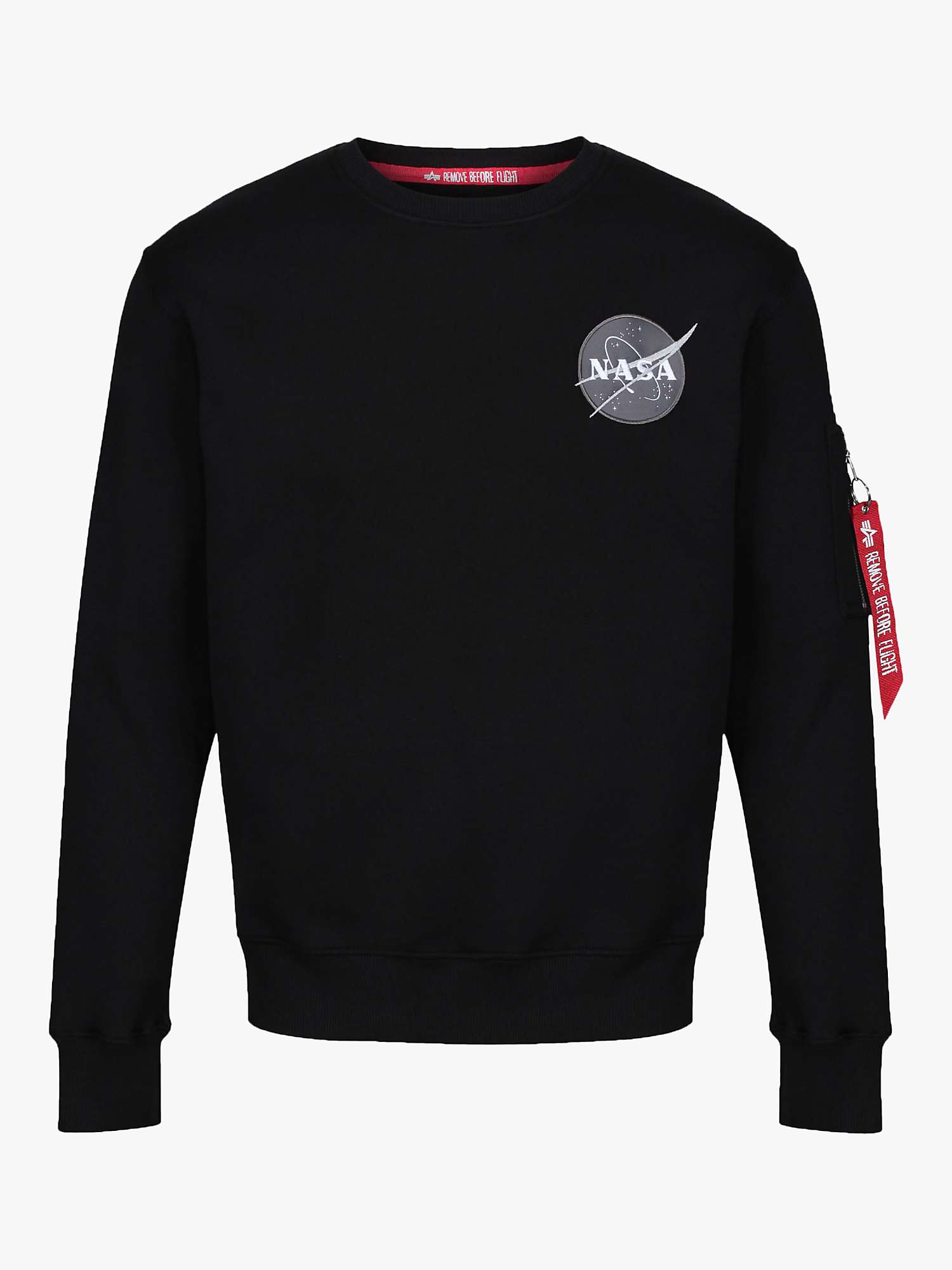 Buy Alpha Industries X NASA Space Shuttle Logo Sweatshirt Online at johnlewis.com