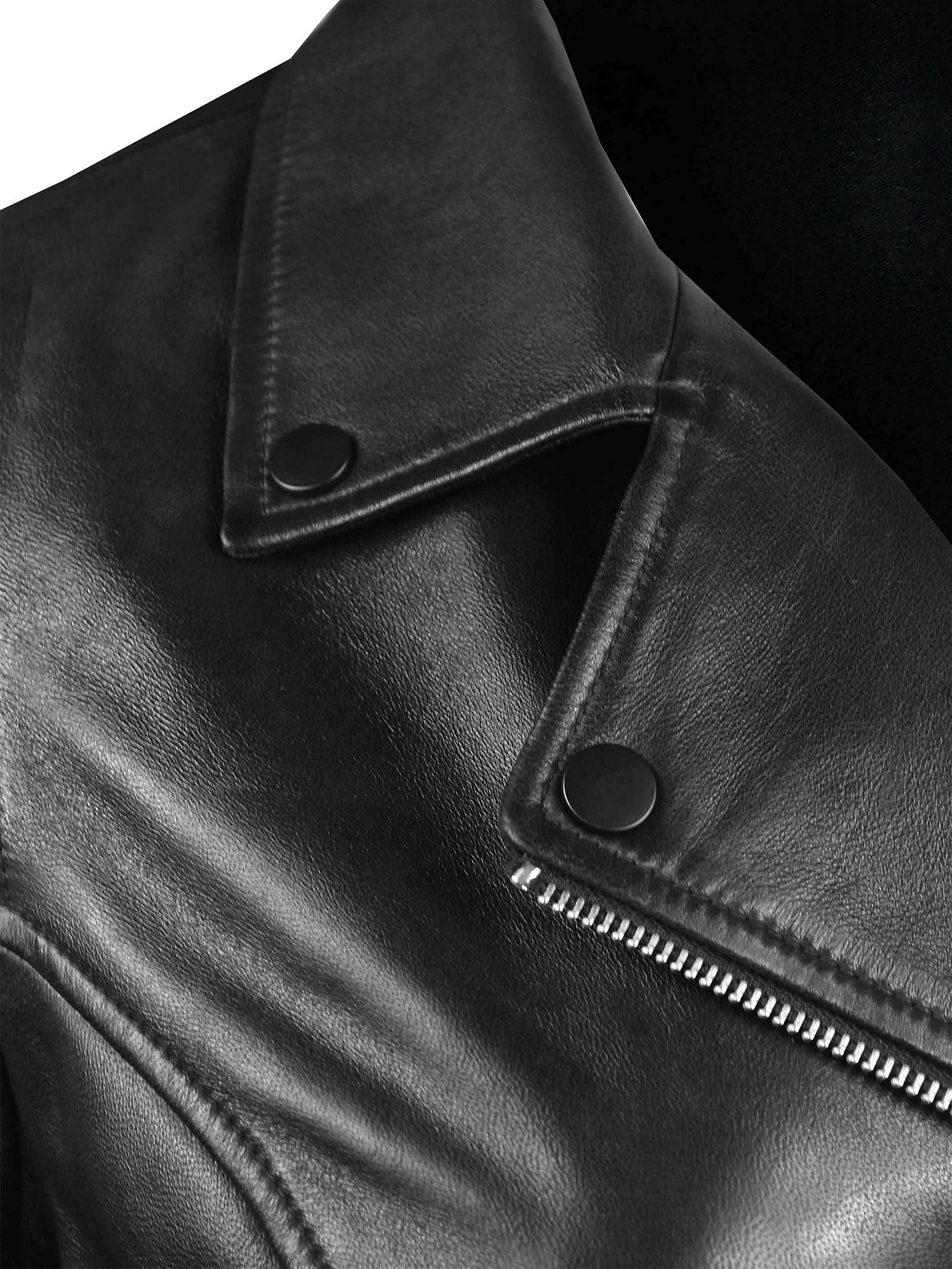 Buy Live Unlimited Curve Leather Jacket, Black Online at johnlewis.com
