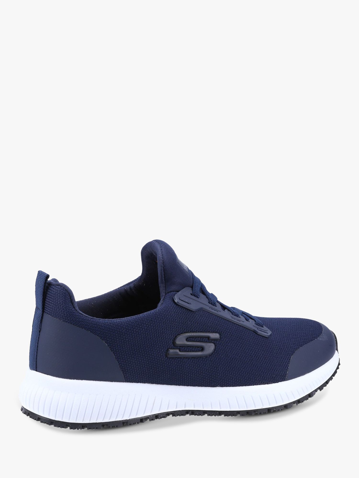 Skechers Squad SR Lace Up Trainers, Navy at John Lewis & Partners