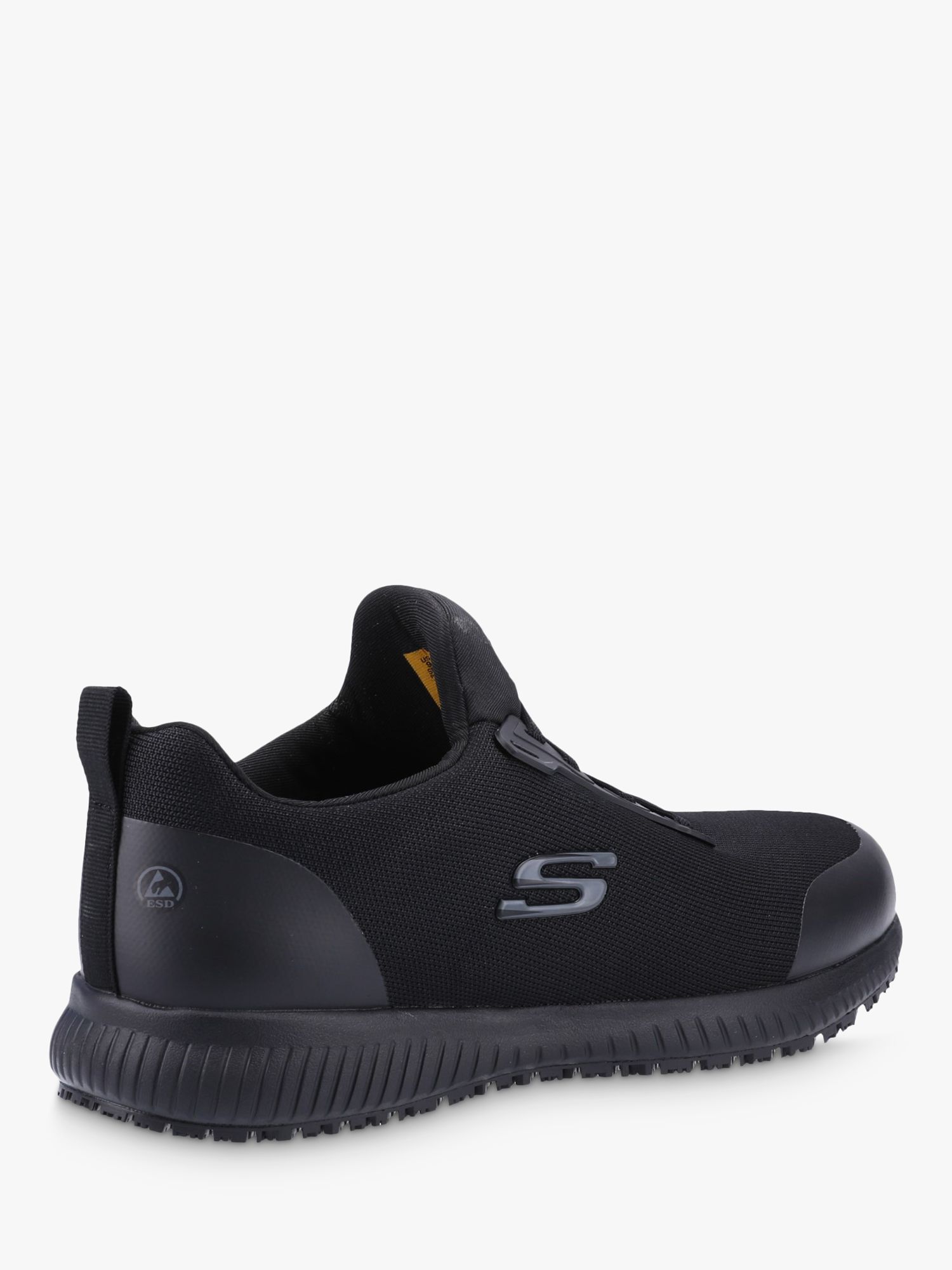 Skechers Squad SR Lace Up Trainers, Black at John Lewis & Partners