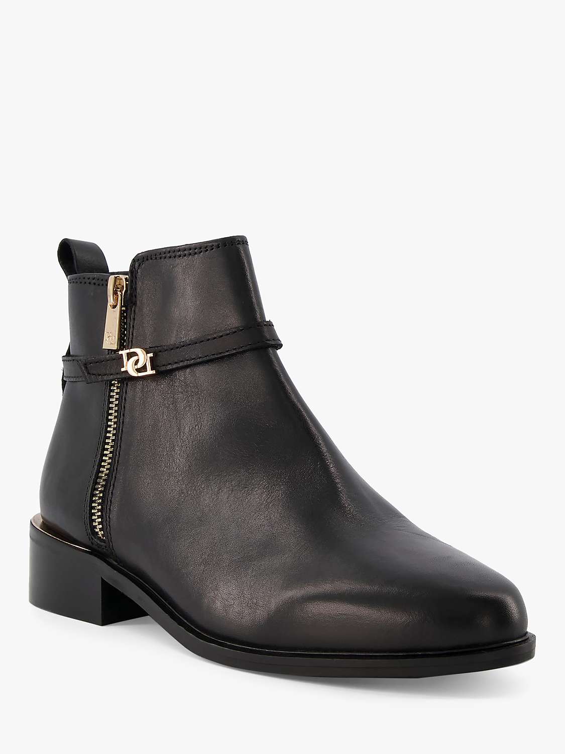 Buy Dune Pap Leather Side Zip Ankle Boots Online at johnlewis.com