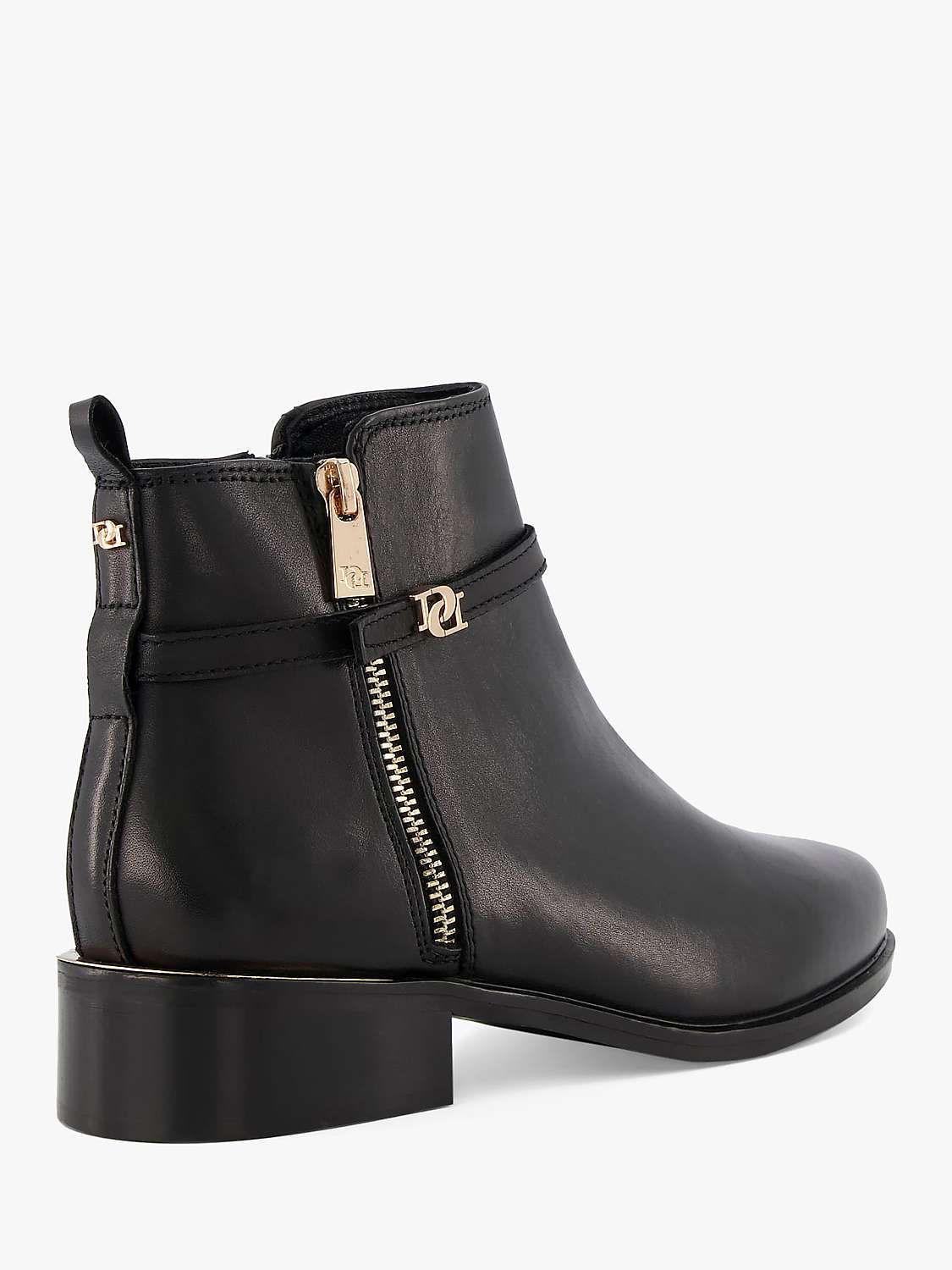 Buy Dune Pap Leather Side Zip Ankle Boots Online at johnlewis.com