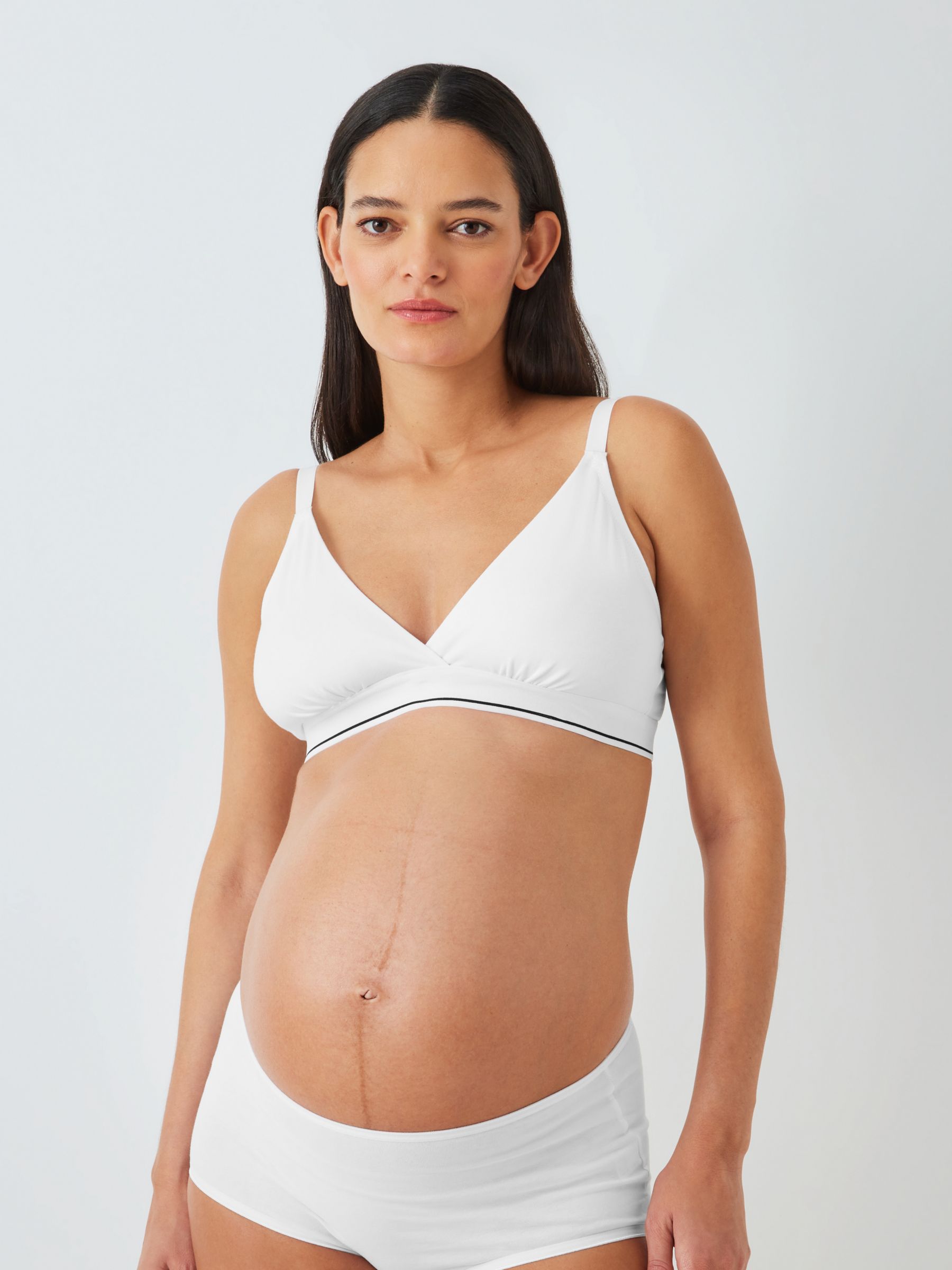 John Lewis & Partners Maternity/Nursing Bra, Pack of 2, White