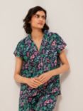 John Lewis & Partners Amelie Floral Crop Pyjama Set, Multi