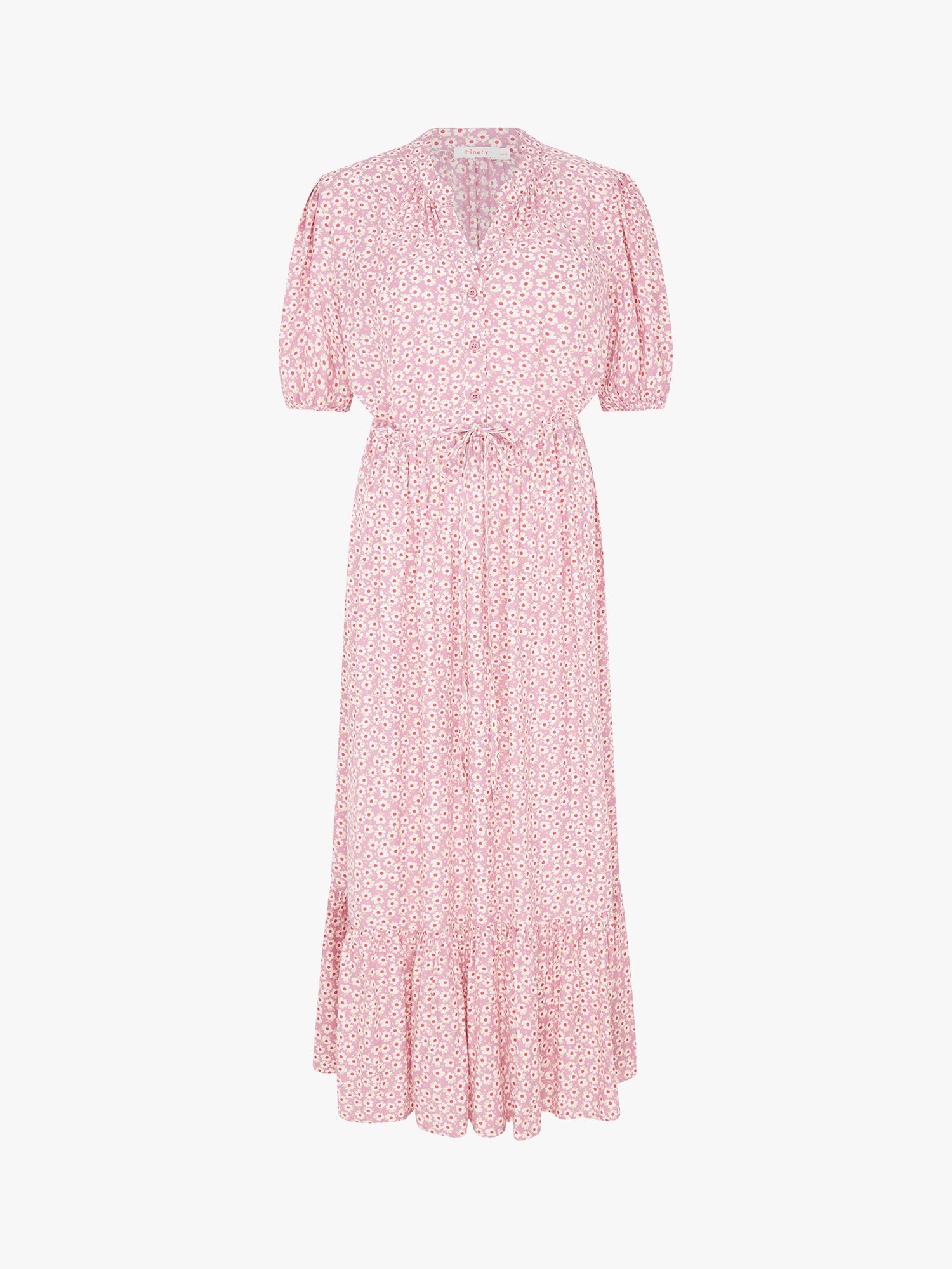 Finery Madelyn Daisy Print Midi Shirt Dress, Pink