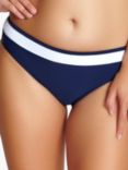 Panache Anya Cruise Classic Bikini Bottoms, Navy/White