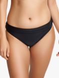 Panache Anya Riva Fold Top Bikini Bottoms, Black