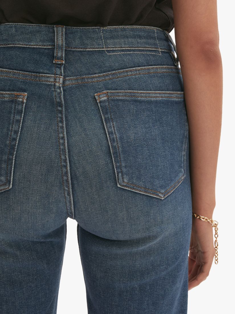 Jigsaw Lea Crop Jeans, Blue at John Lewis & Partners