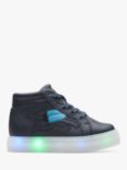 Clarks Children's Flare Fox Light-Up High Top Trainers