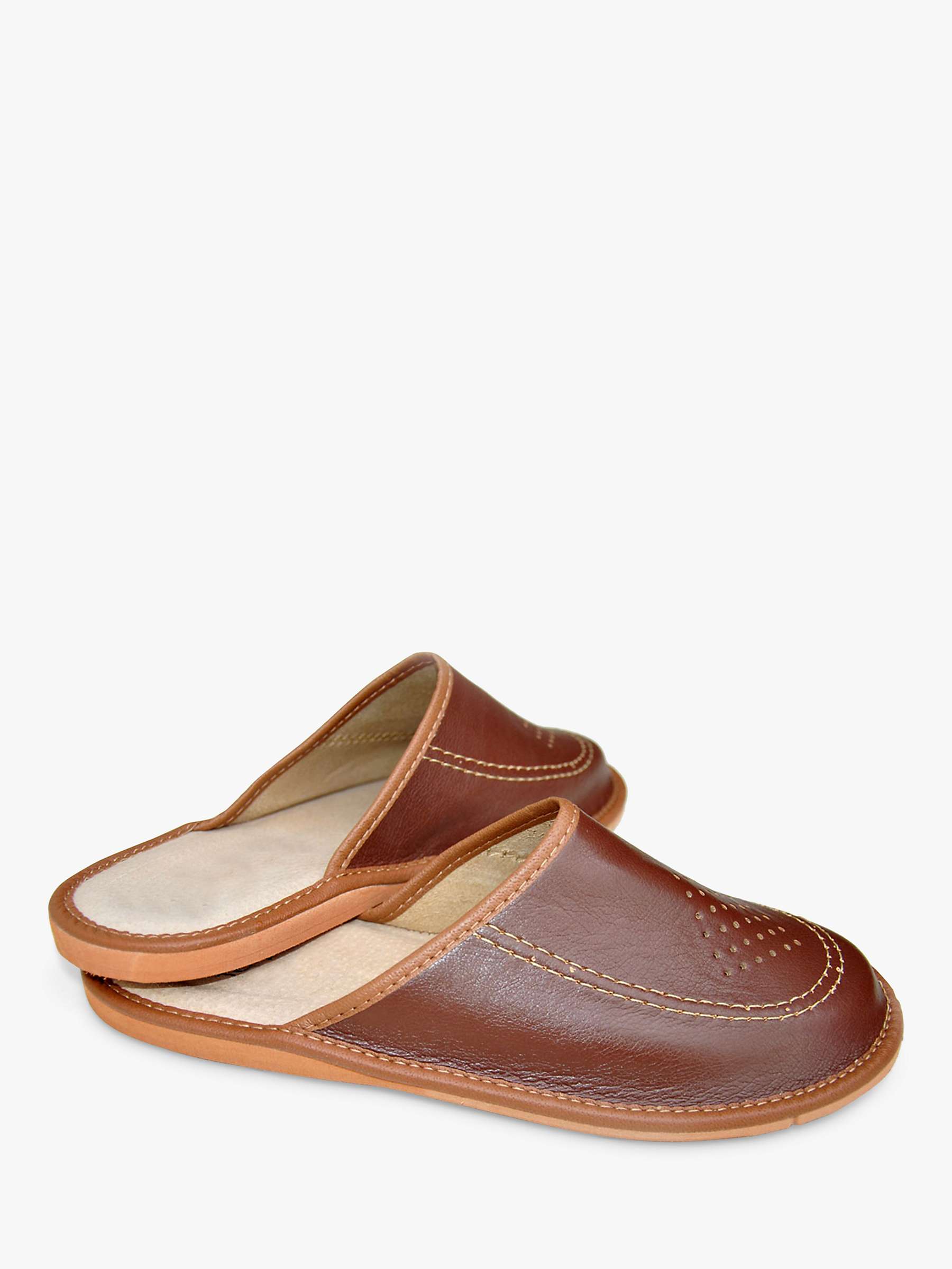 Buy HotSquash Lightweight Leather Mule Slippers Online at johnlewis.com