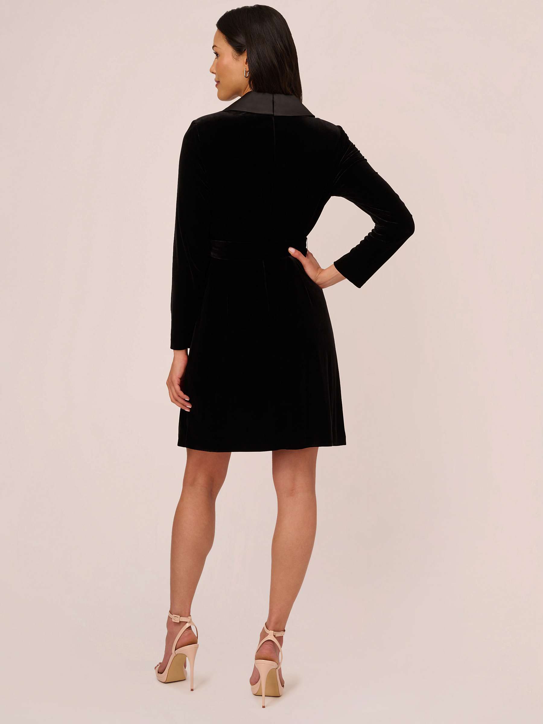 Buy Adrianna Papell Velvet Tuxedo Dress Online at johnlewis.com
