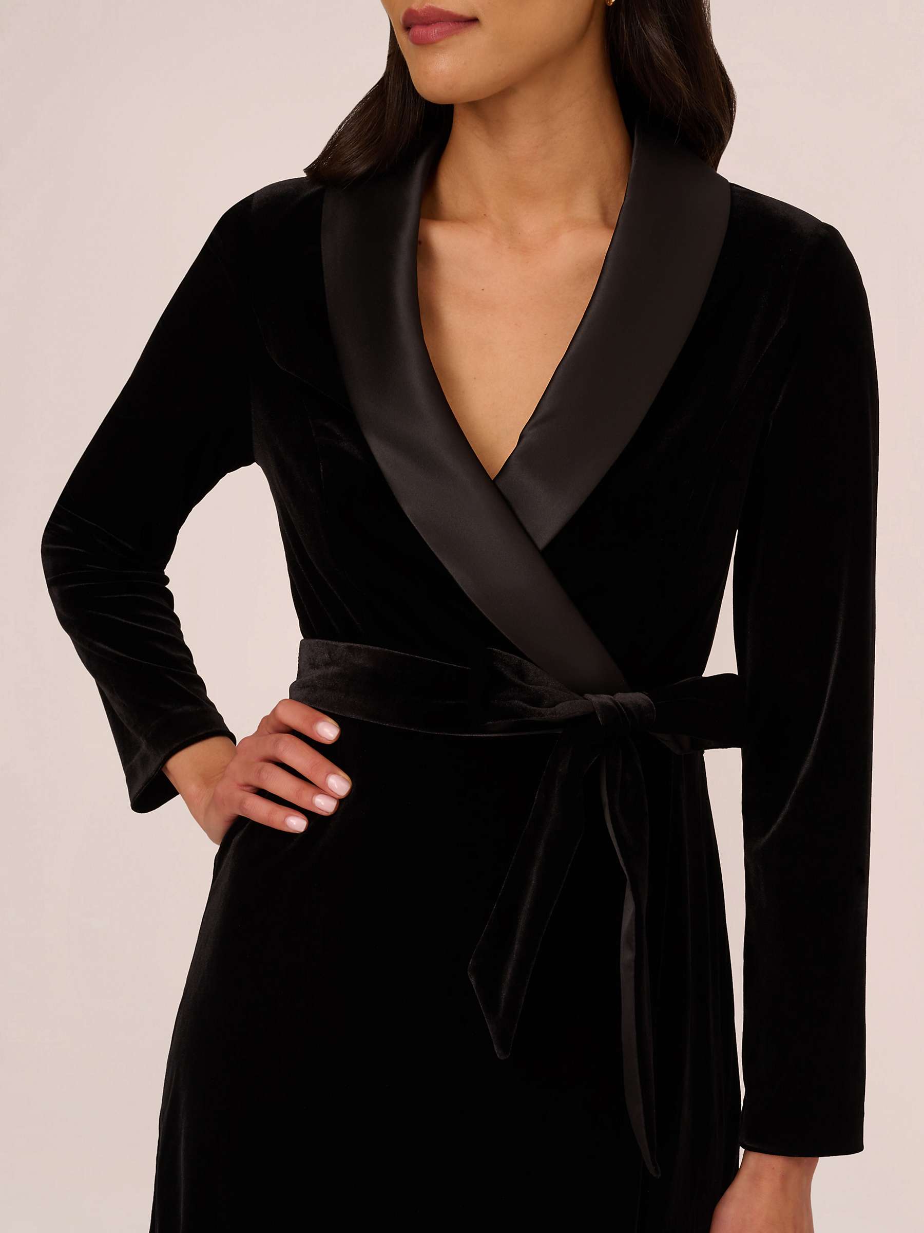 Buy Adrianna Papell Velvet Tuxedo Dress Online at johnlewis.com