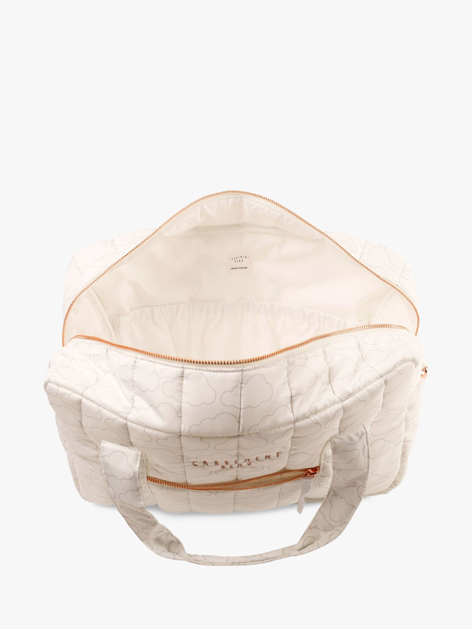 Carrément Beau Quilted Cloud Changing Bag, White