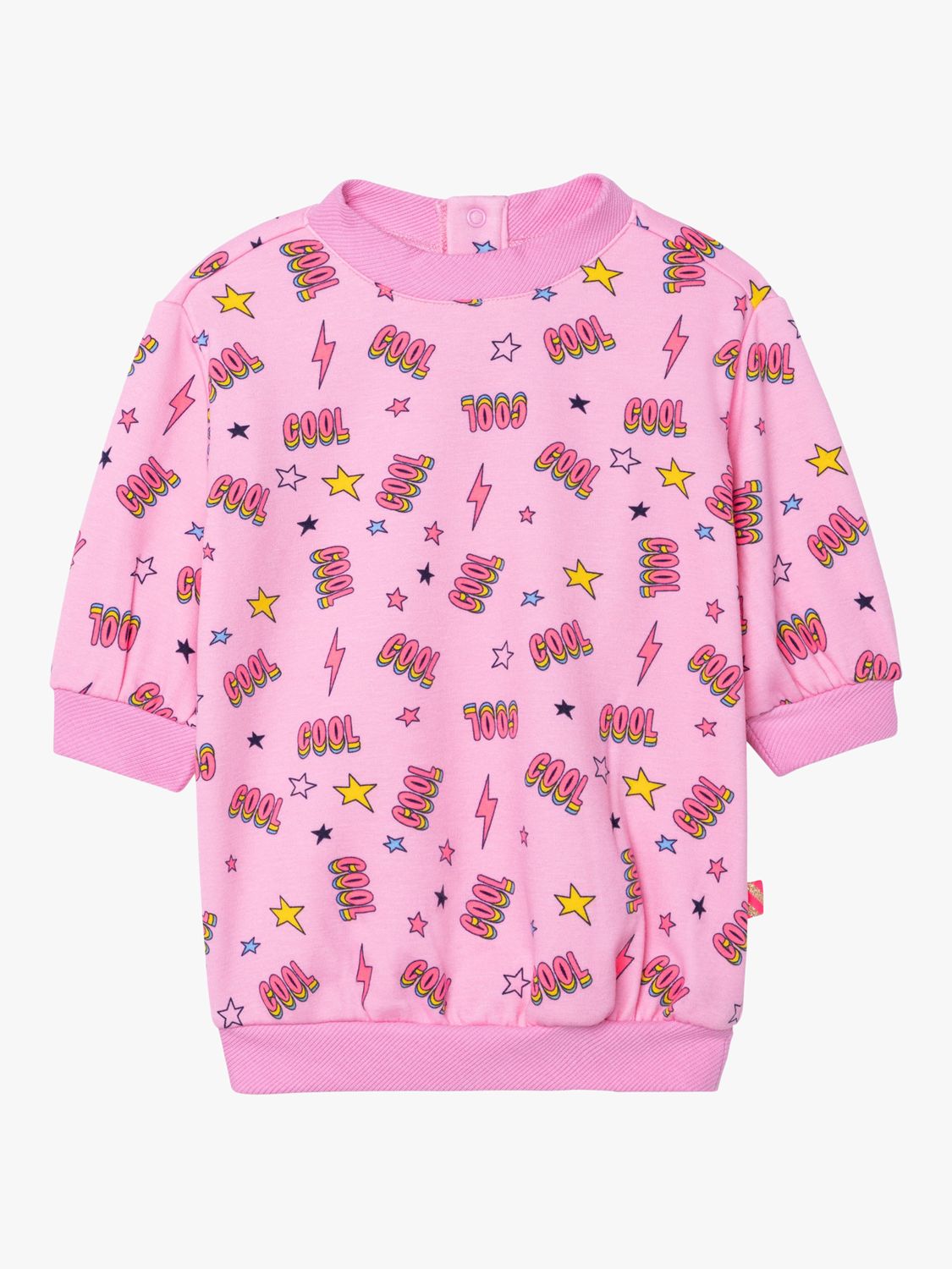 Billieblush Baby Cool Print Sweatshirt Dress, Pink