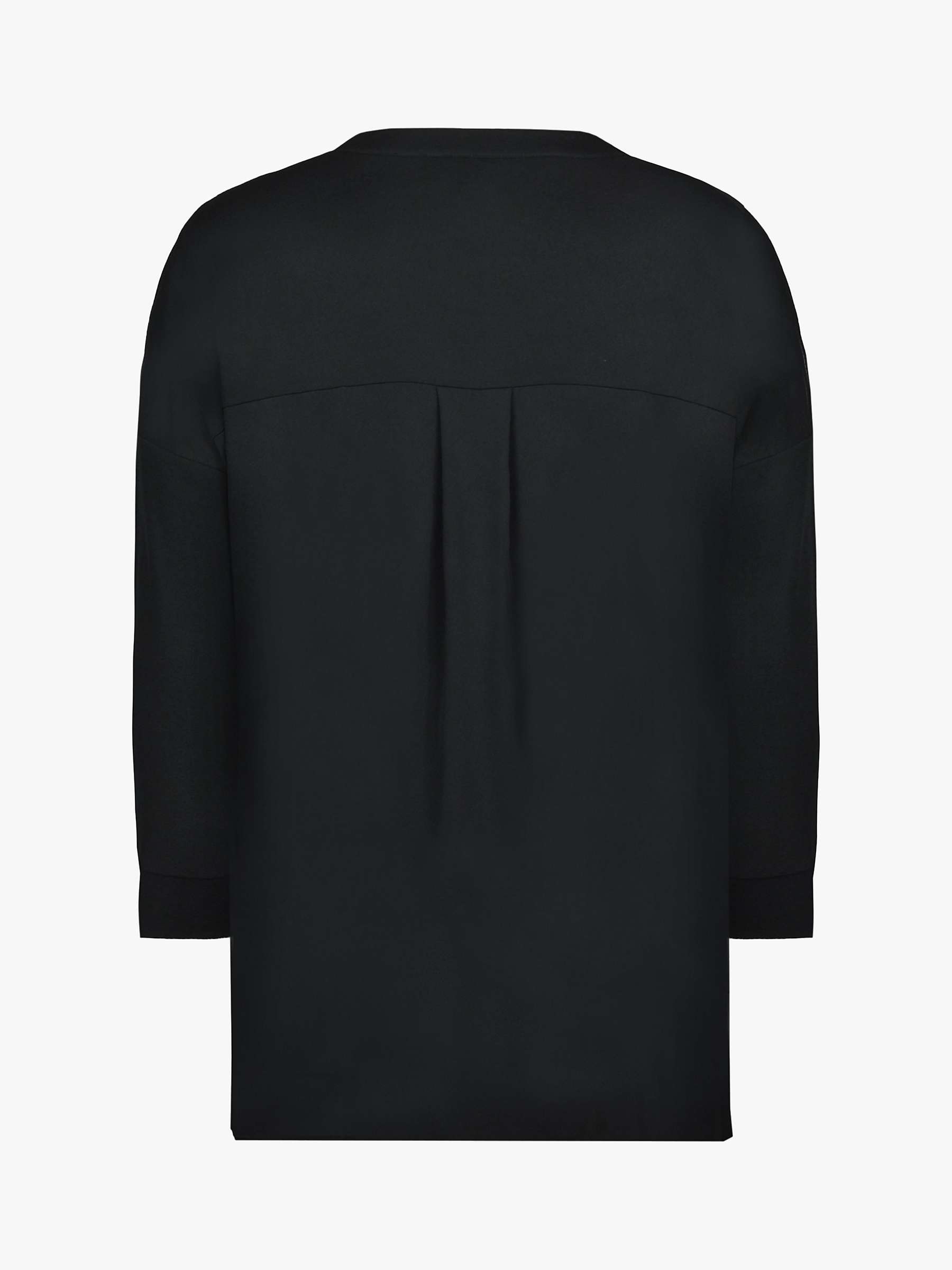 Buy LIVE by Live Unlimited Curve Sustain Back Pleat Shirt, Black Online at johnlewis.com