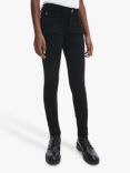 Calvin Klein Girls' Denim Skinny Jeans, Clean Black