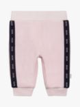 BOSS Baby Tape Logo Brushed Fleece Joggers, Pale Pink