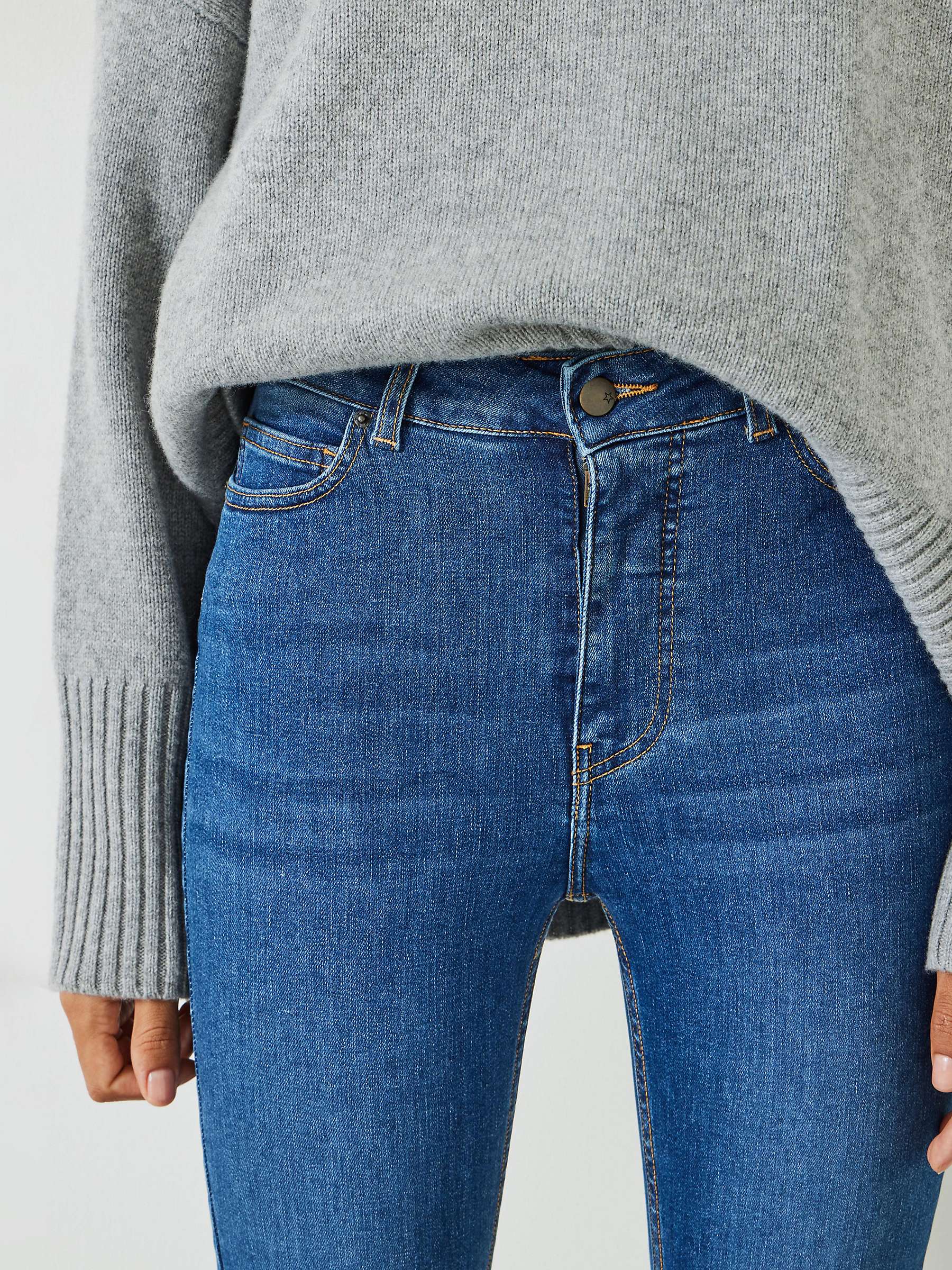 HUSH Erin Skinny Jeans, Blue Authentic at John Lewis & Partners