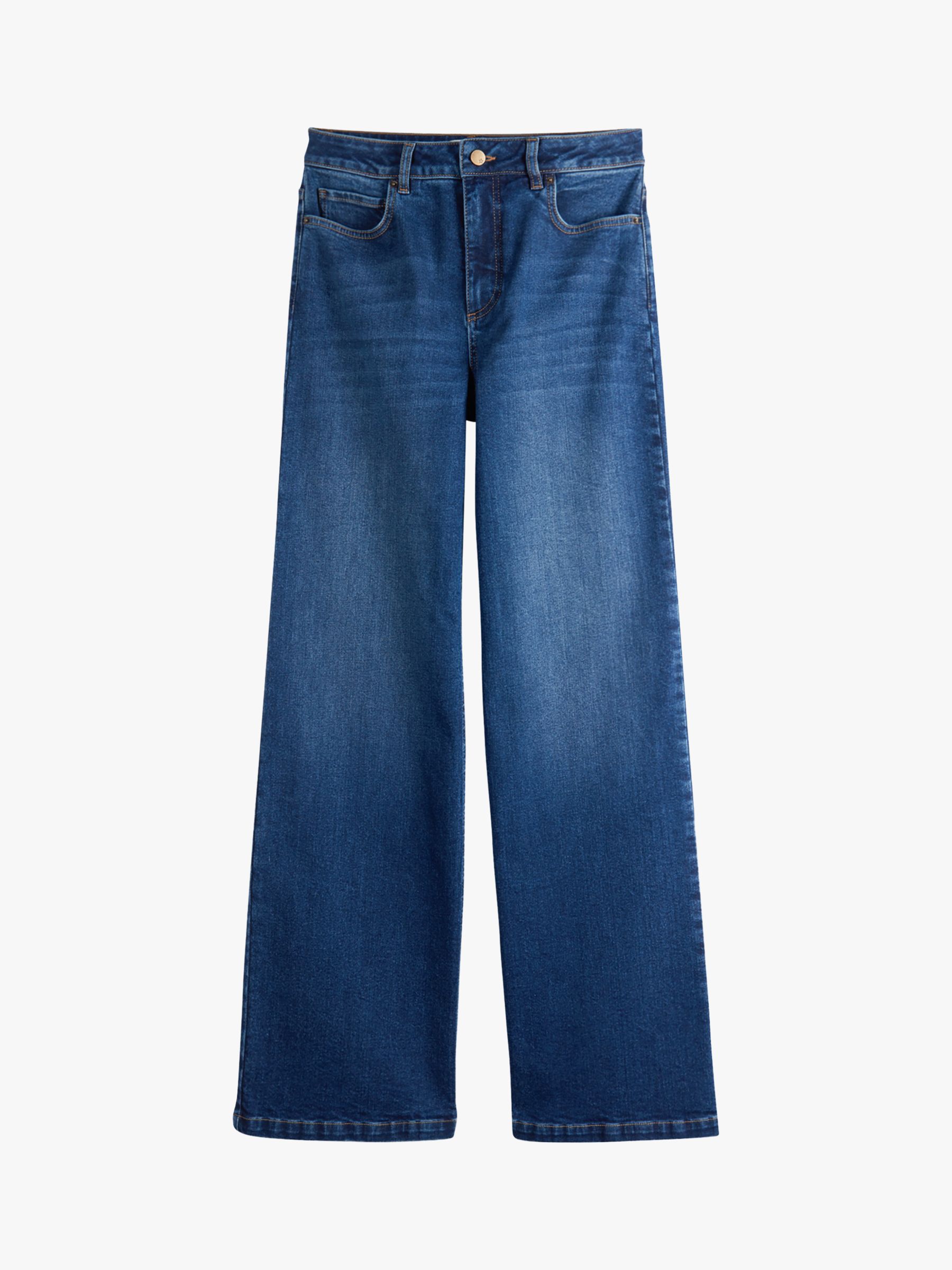 hush Rowan Flared Jeans, Dark Authentic at John Lewis & Partners