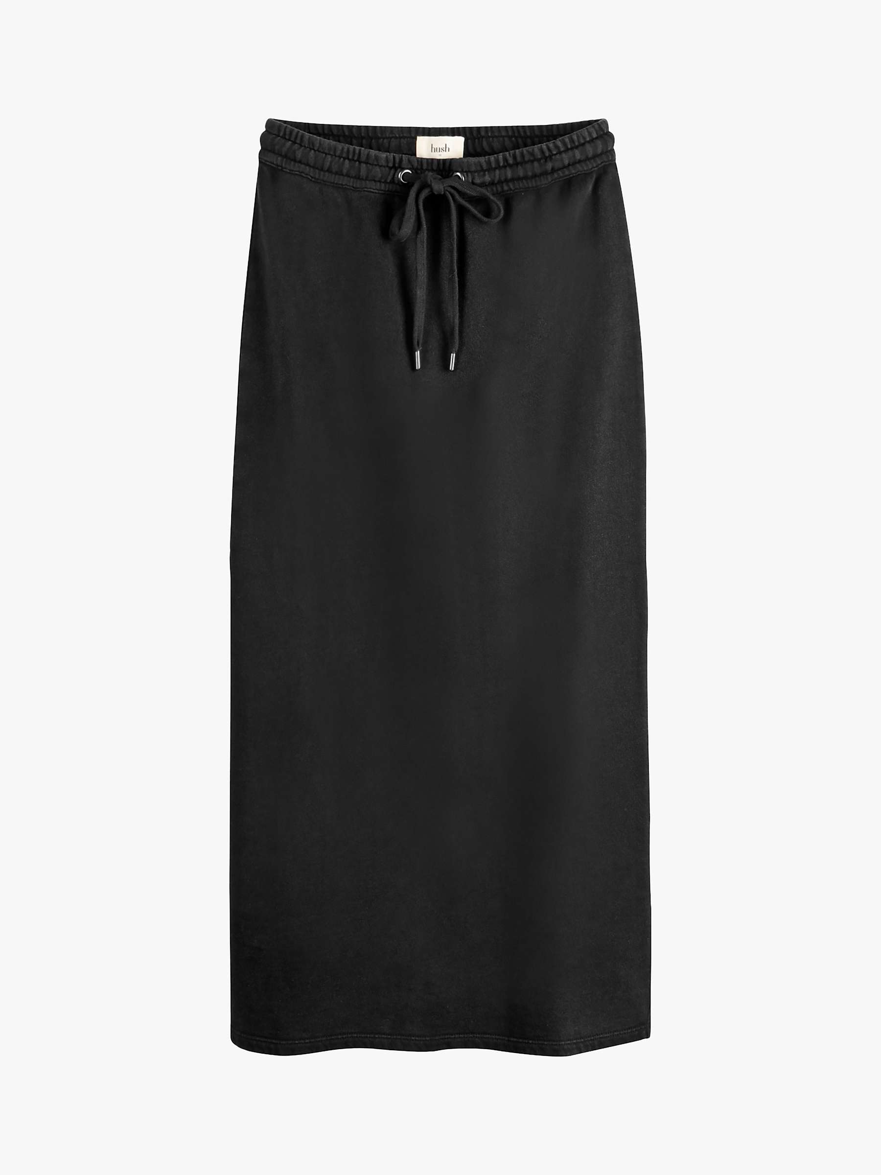 Buy hush Connie Midi Jersey Skirt, Black Online at johnlewis.com
