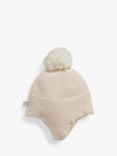 The Little Tailor Baby Trapper Knit Hat, Pink