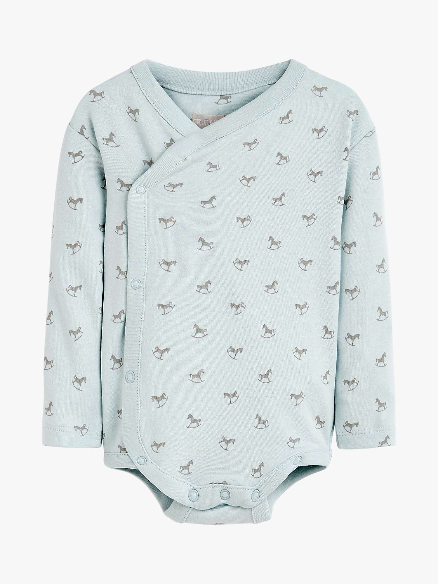 Buy The Little Tailor Baby Rocking Horse Print Long Sleeve Bodysuit, Pack of 2 Online at johnlewis.com