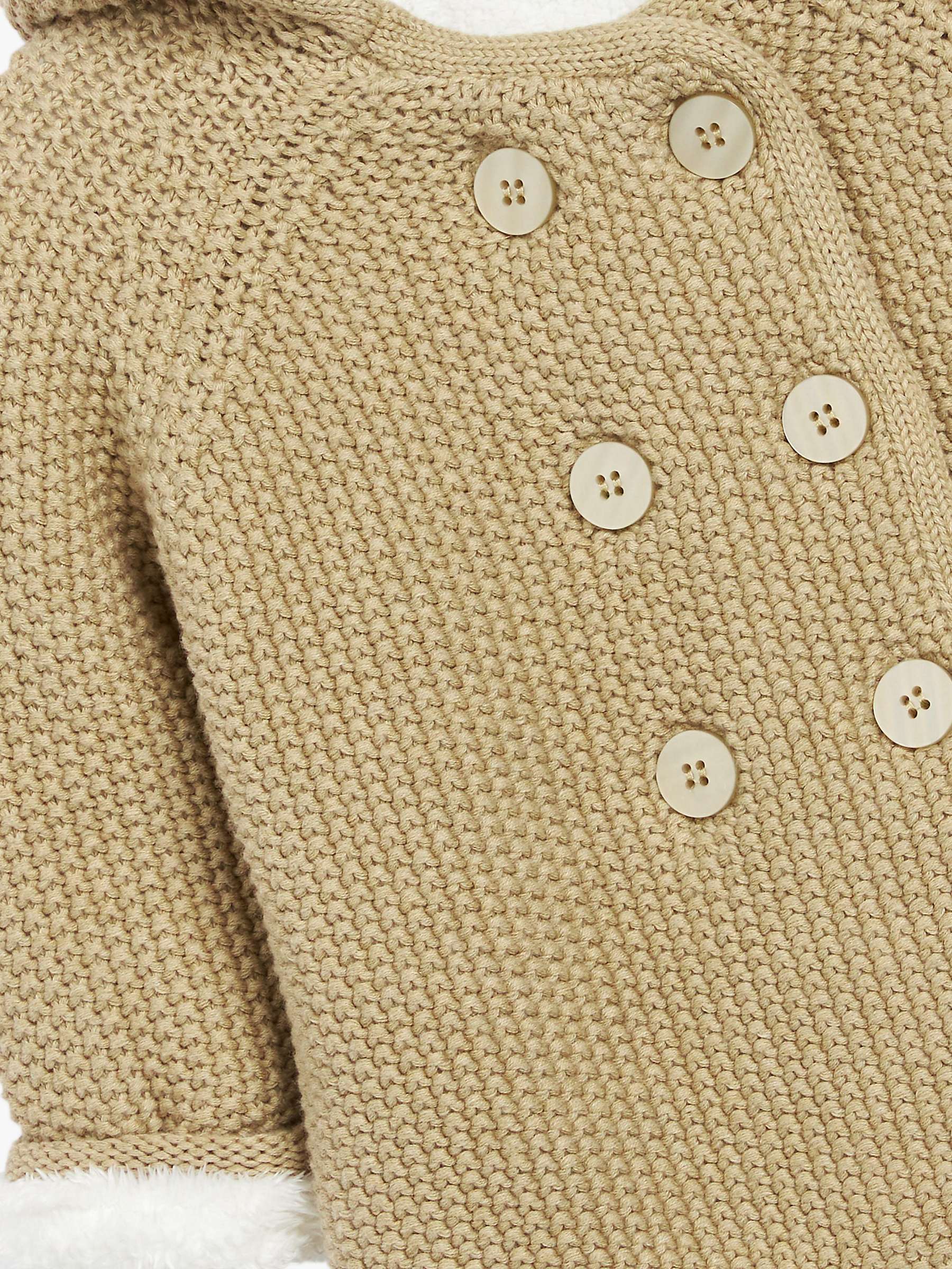Buy The Little Tailor Kids' Plush Lined Knitted Pram Jacket Online at johnlewis.com