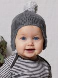 The Little Tailor Cotton Trapper Hat, Grey
