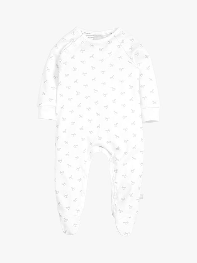 The Little Tailor Baby Super Soft Jersey Sleepsuit, Hat, Blanket, Comforter And Booties Set, White