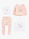 The Little Tailor Baby Cotton Top and Bottom Set, Pink