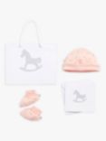 The Little Tailor Baby Hat & Bootie Set, Pink