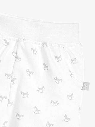 The Little Tailor Baby Cotton Top and Bottom Set, White
