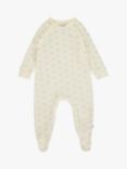 The Little Tailor Baby Cotton Rocking Horse Sleepsuit, Cream