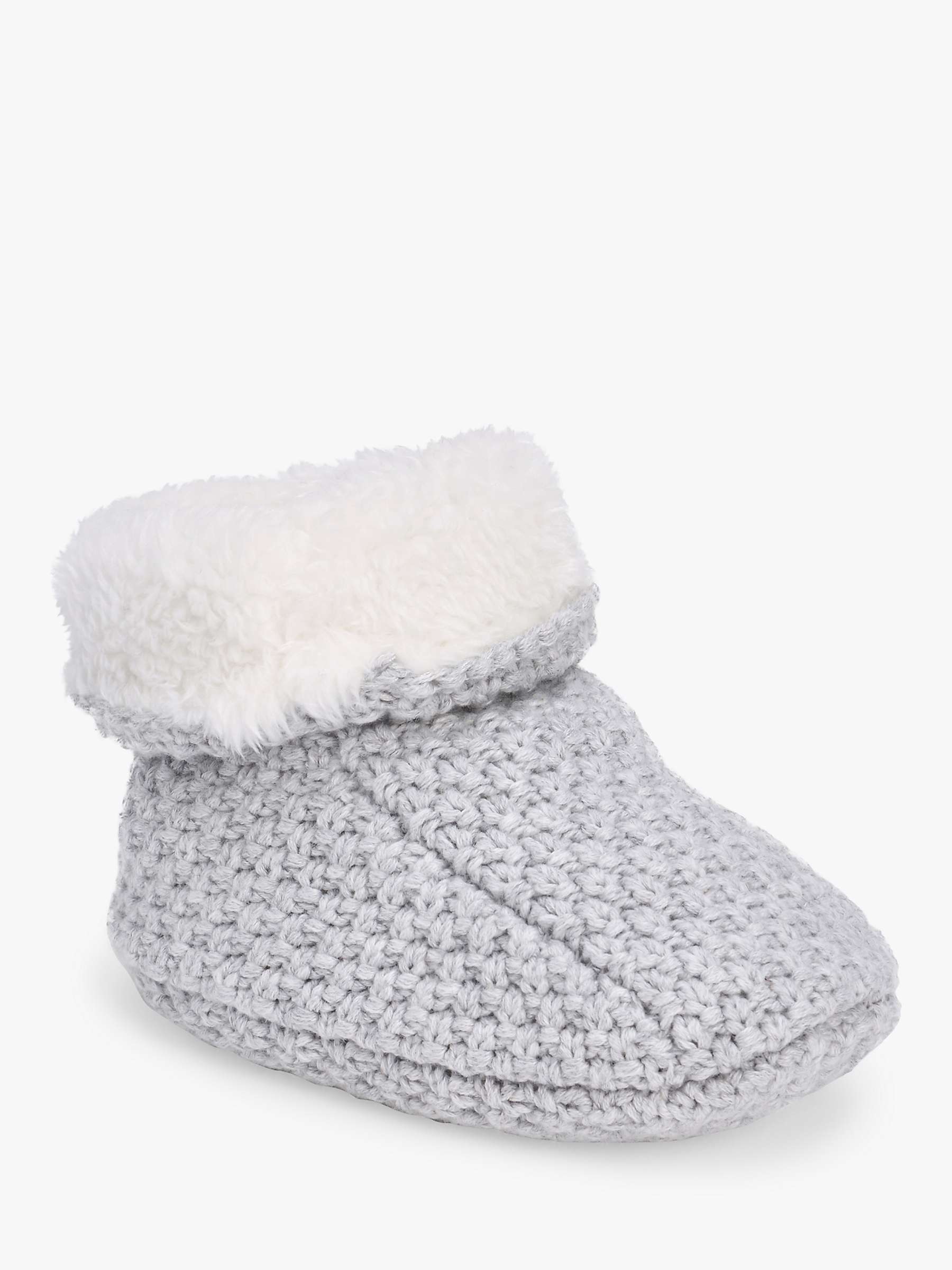 Buy The Little Tailor Baby Plush Knit Booties Online at johnlewis.com